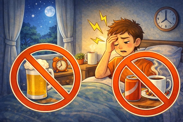 Avoid Alcohol, Tobacco and Caffeine