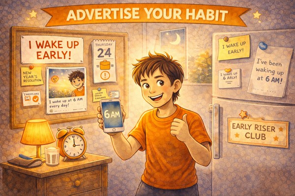 Advertise Your Early Wake Up Habit
